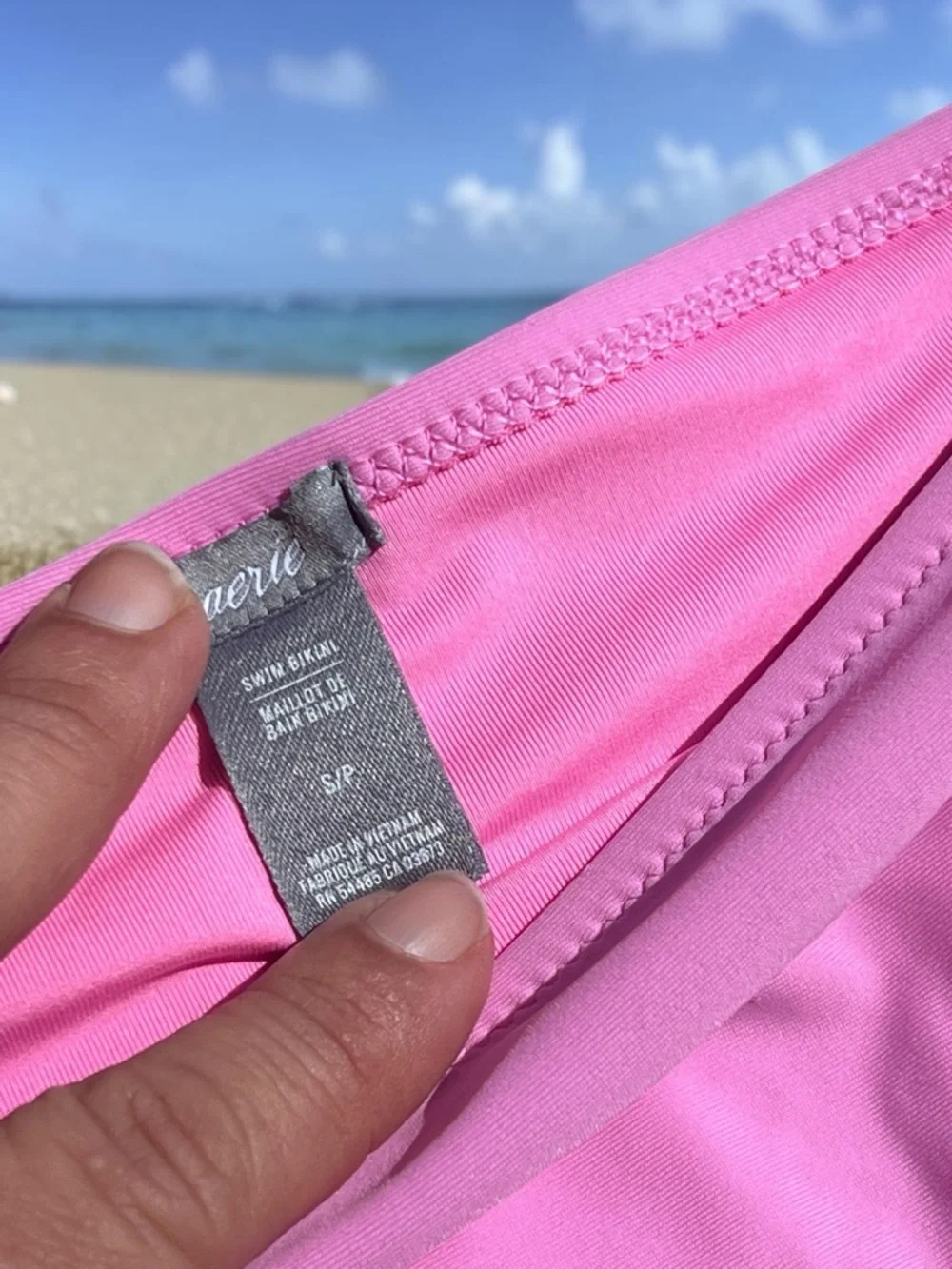 Aerie  Pink Push-Up Swim Top & Bikini Bottom Set - Picture 8 of 16